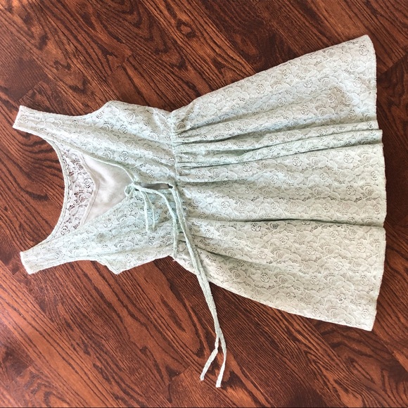 Mint lace dress - Picture 2 of 3